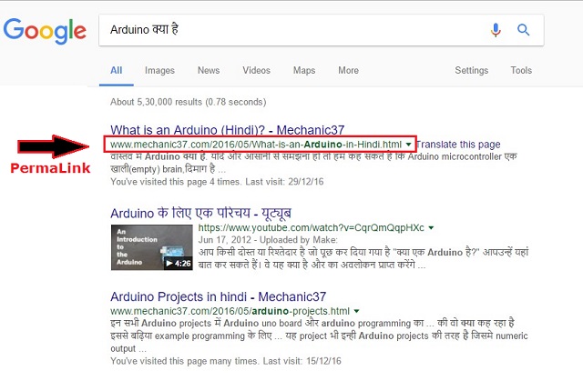 Improve Permalink Structure For Seo in hindi