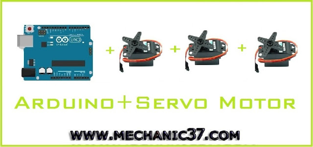 Arduino से तीन servo motor control करें आसानी से 