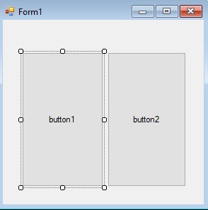 अब दोनों Buttons को resize करें अपने अनुशार size रखें 