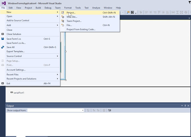 इसके लिए पहले Visual Studio को launch करें और new Project सेलेक्ट करें