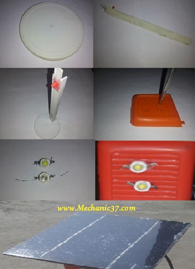 इसके Solar Plate,Mobile ki Battery,Base Plate,Rod etc.Parts होते है 