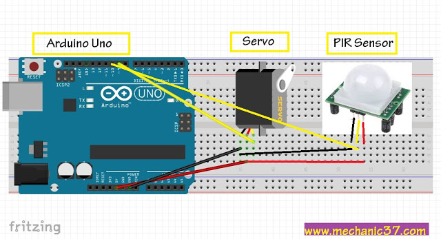 Circuit Pir Motion Sensor Controlled CFL Or Lamp ka circuit