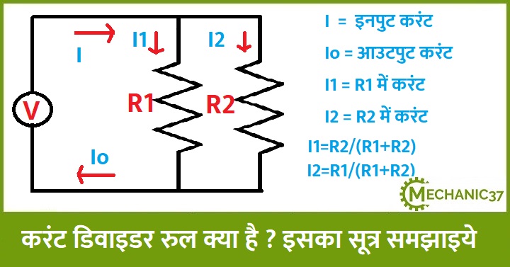 करंट डिवाइडर रुल क्या होता है ? इसका सूत्र