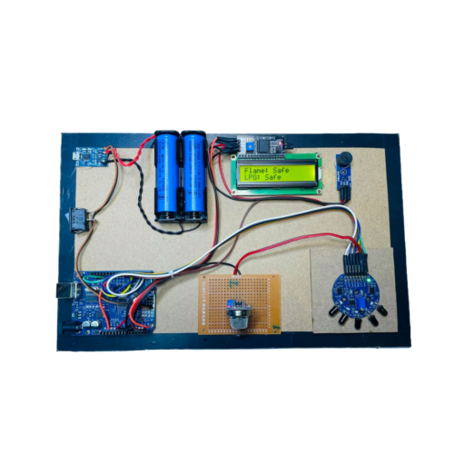 LPG Gas And Flame Detector With LCD For Students Complete Project With Report