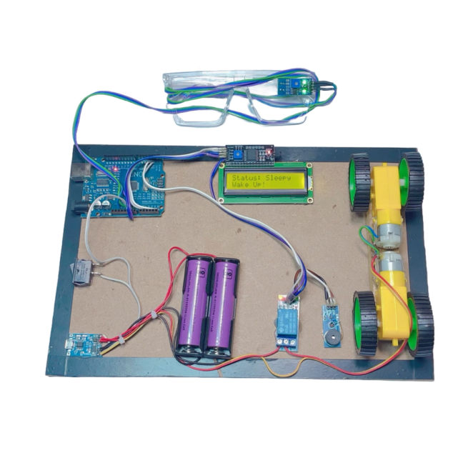 Antisleep Monitor Alarm With LCD Science Pre Build Project With Report Pdf
