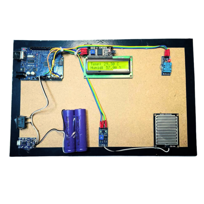 Rain And Humidity Weather Monitoring System Pre Build Project With Report