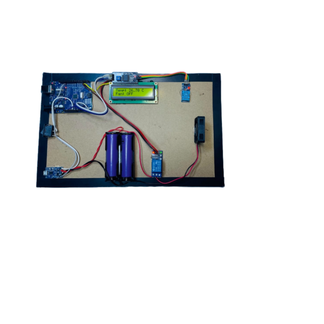 Automatic Temperature Controlled Fan With LCD Pre Build Project With Report PDF