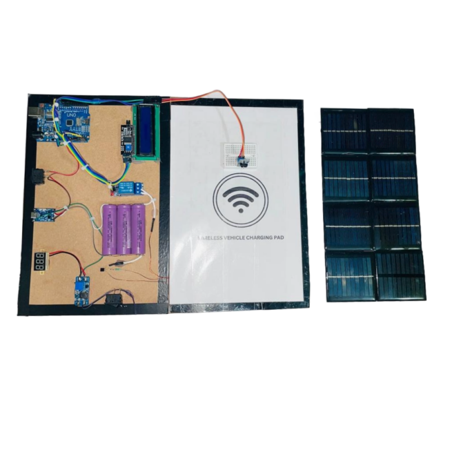 Solar Powered Wireless Vehicle Charging Station | Pre Build Project WIth Pdf - Image 2