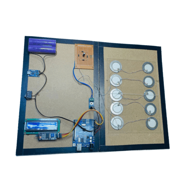 Footstep Power Generation Using Piezoelectric Sensors – Assembled Project with Report PDF - Image 3